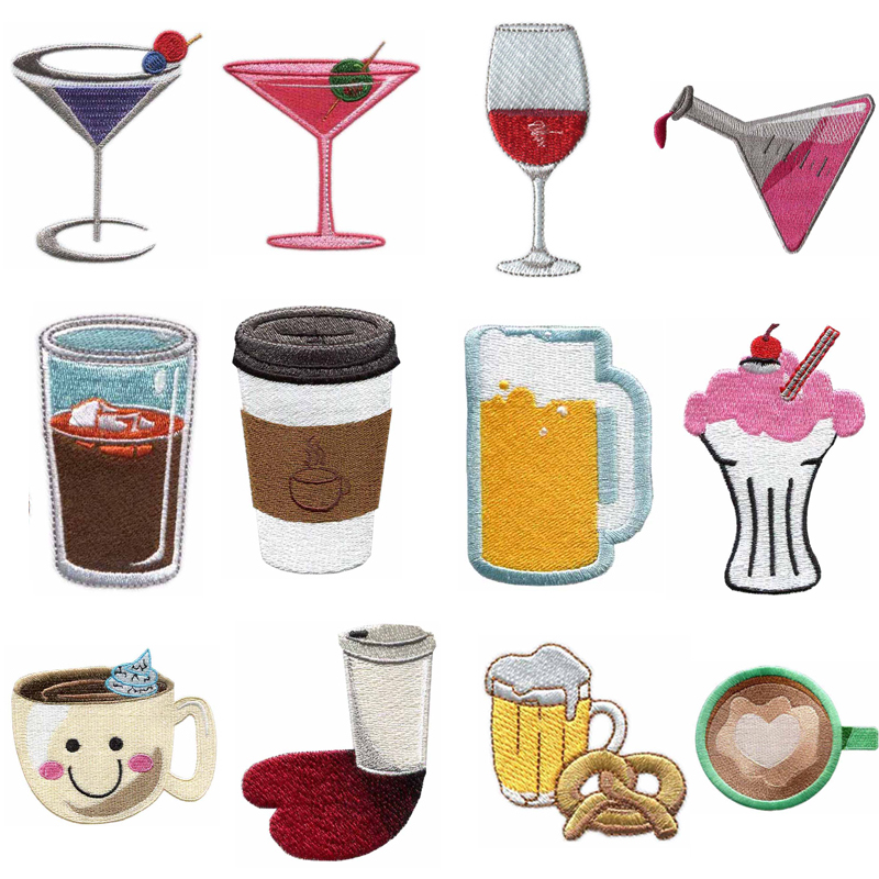 Wine Beer Hat - Écussons brodés thermocollants sur le thème
