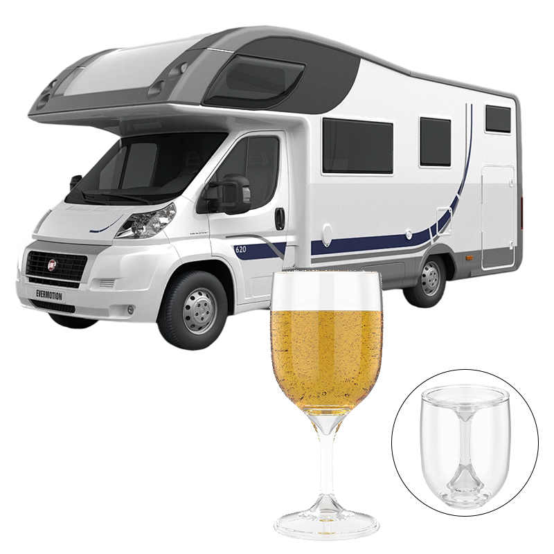 Wine & Beer Guayaquil - Verre à vin pliant Transparent en