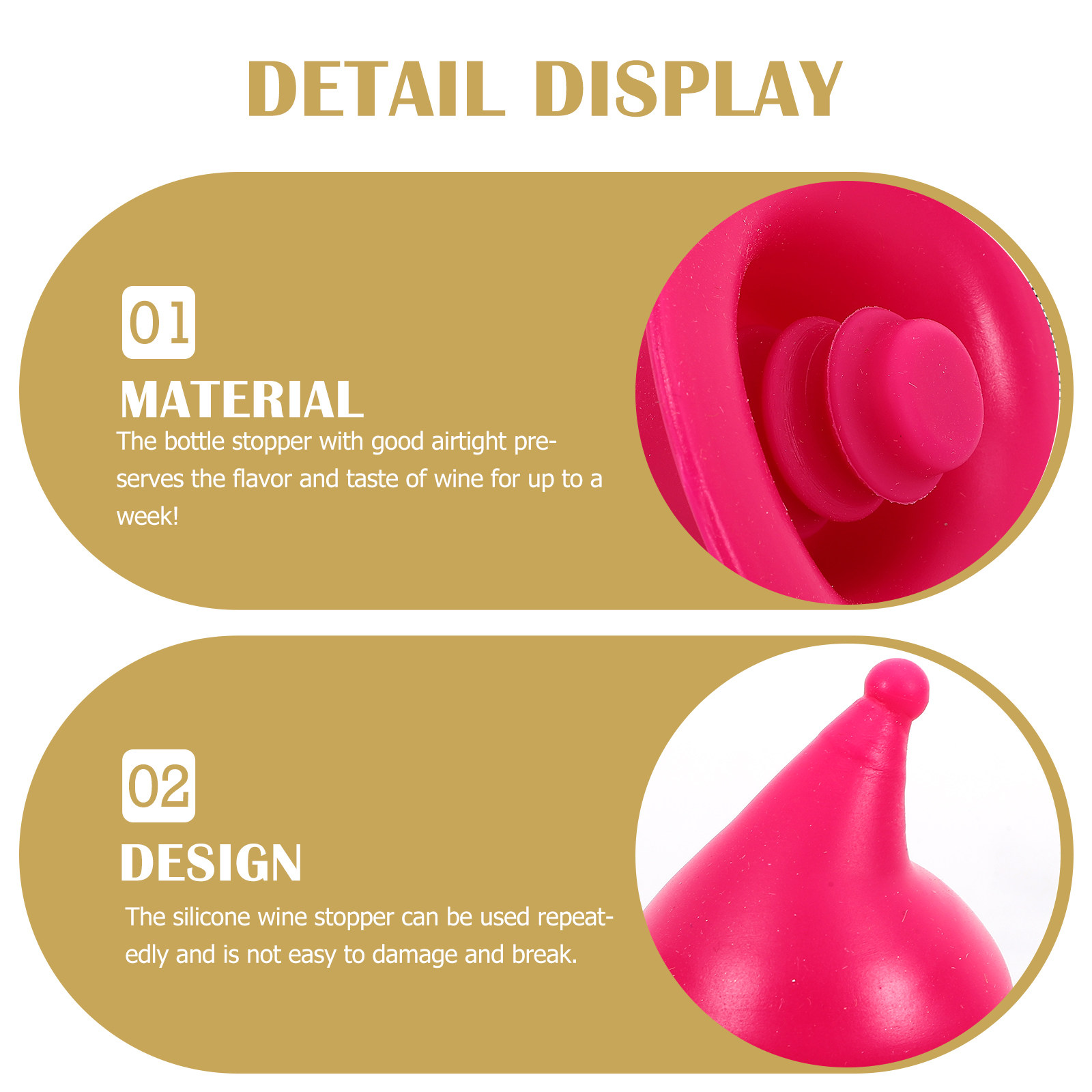 4 bouchons en silicone pour bo - Wine Beer Hat avis et prix